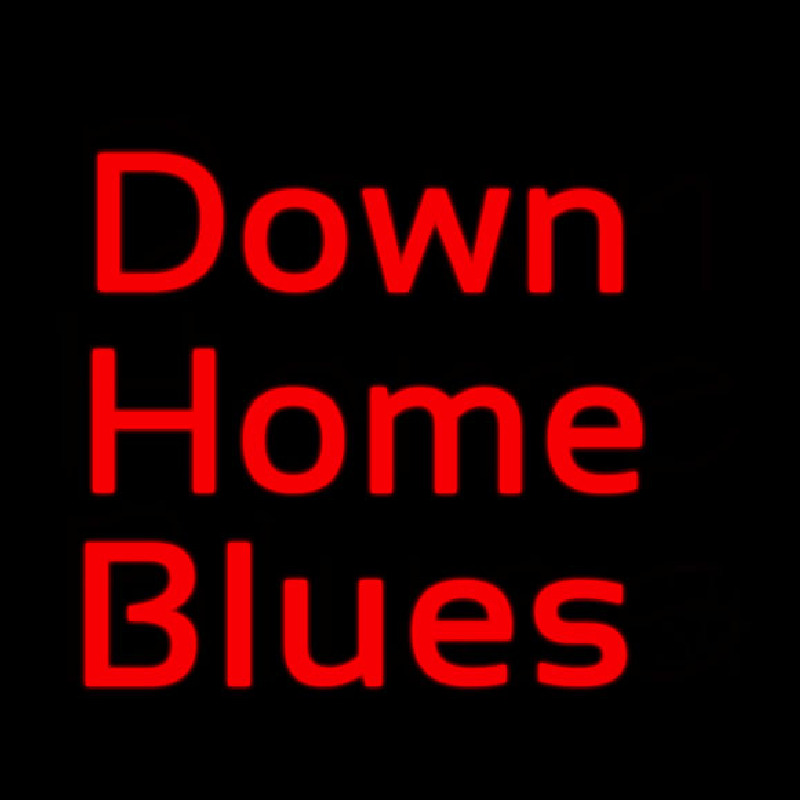 Red Down Home Blues Neon Sign