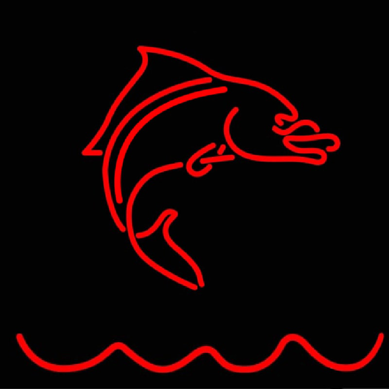 Red Fish Neon Sign