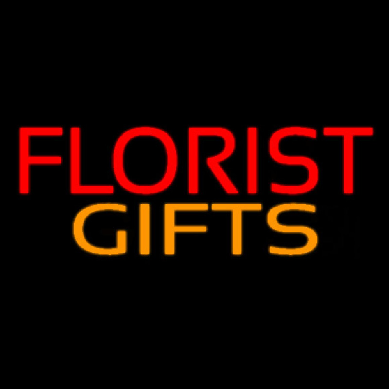 Red Florist Gifts Neon Sign