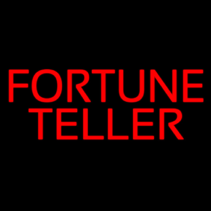 Red Fortune Teller Neon Sign