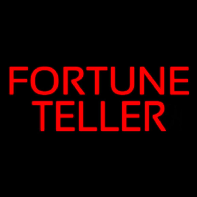 Red Fortune Teller Neon Sign