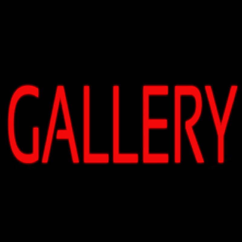 Red Gallery Neon Sign