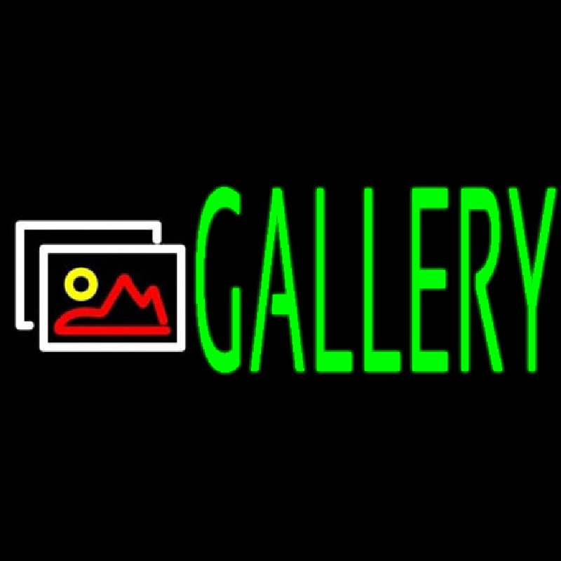 Red Gallery With Logo 1 Neon Sign