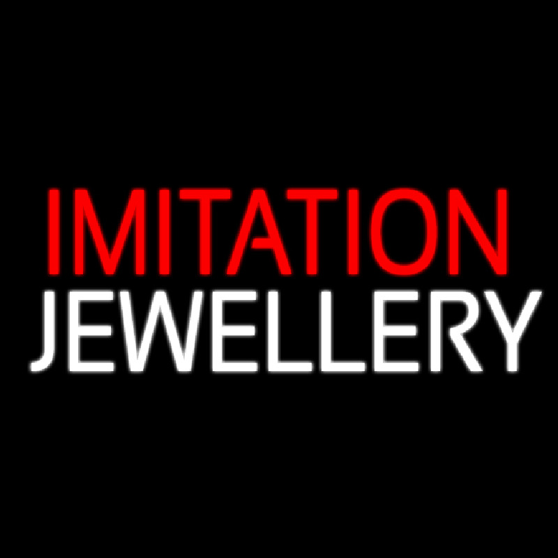 Red Imitation White Jewelry Neon Sign