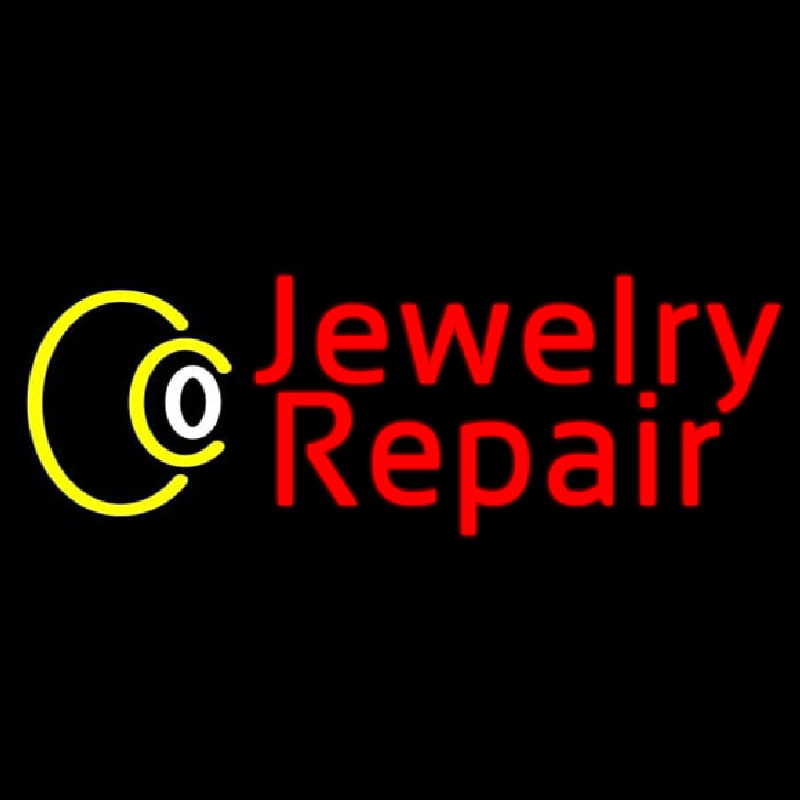 Red Jewelry Repair Neon Sign