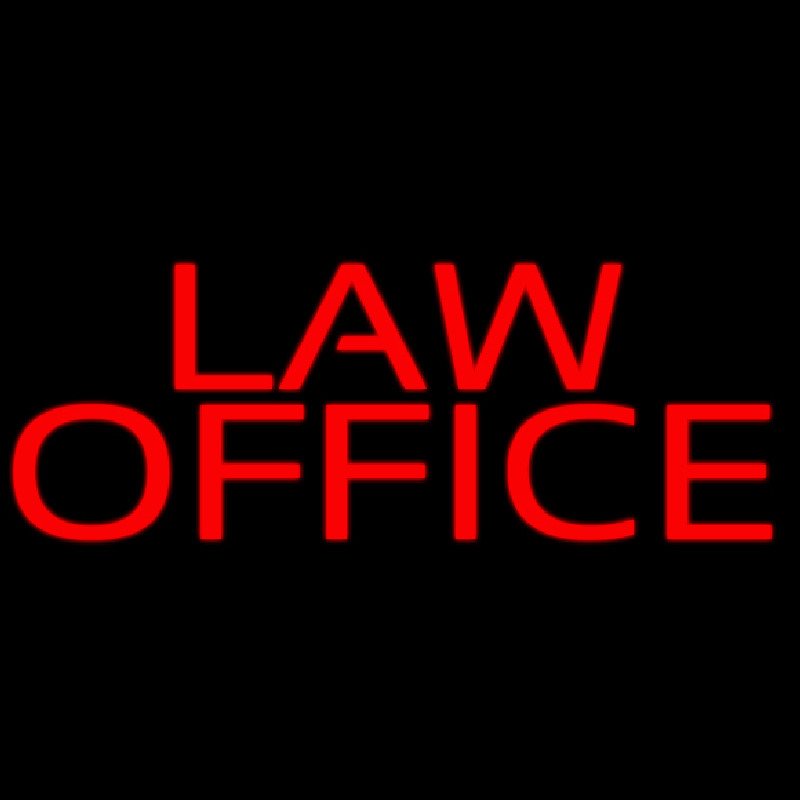 Red Law Office Neon Sign