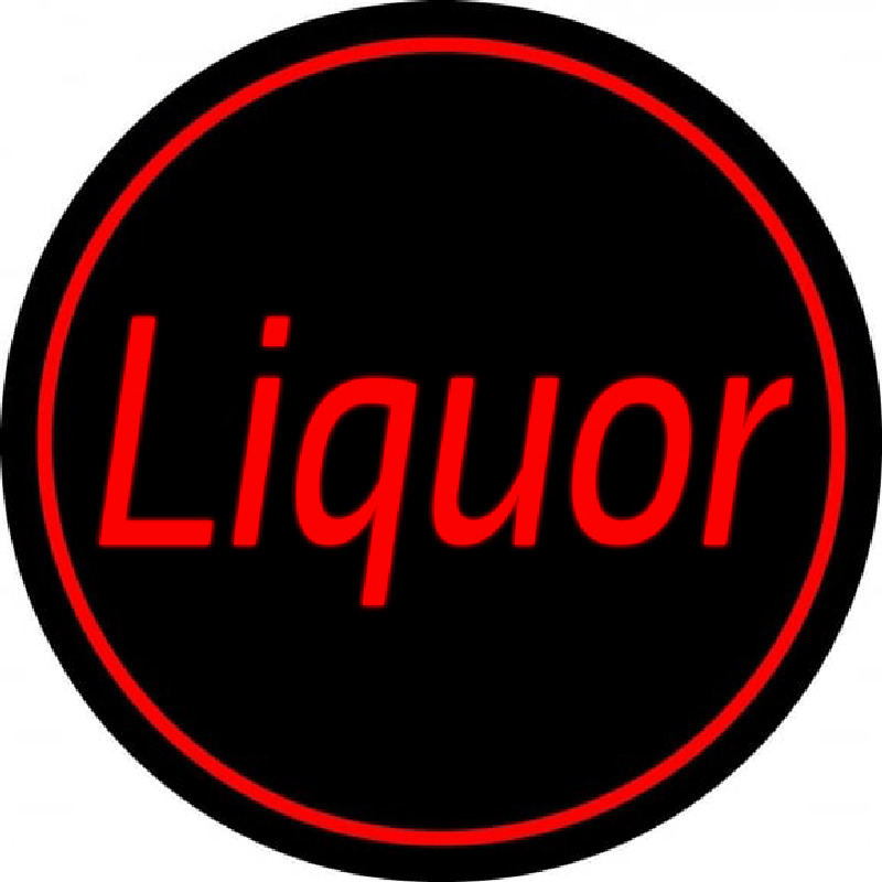 Red Liquor Neon Sign