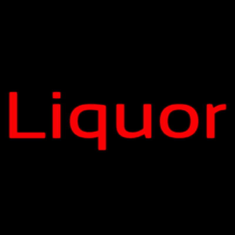 Red Liquor Neon Sign