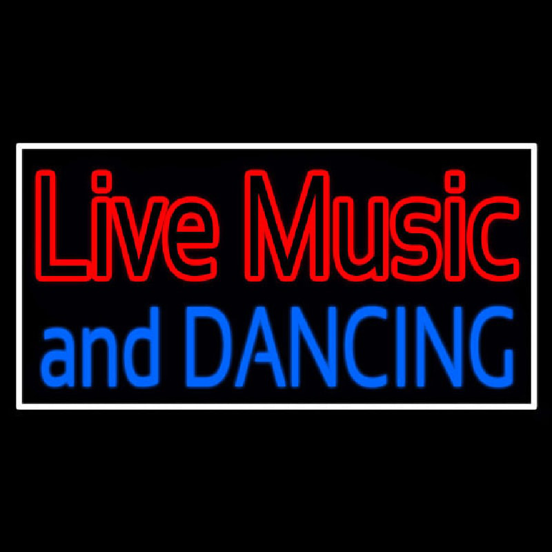 Red Live Music Blue And Dancing 1 Neon Sign