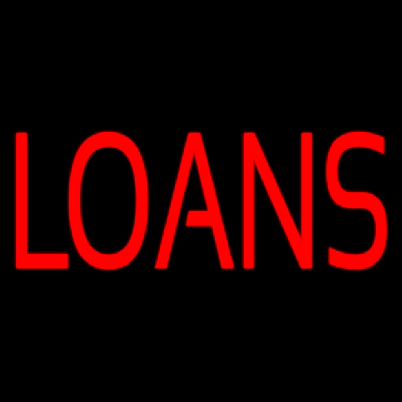 Red Loans Neon Sign