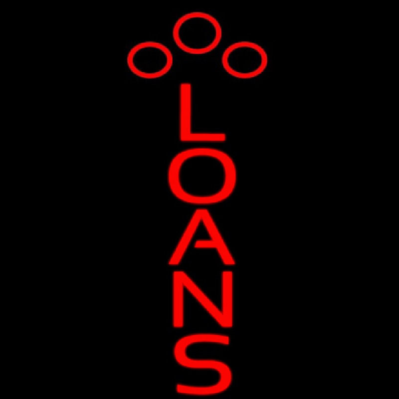 Red Loans Neon Sign