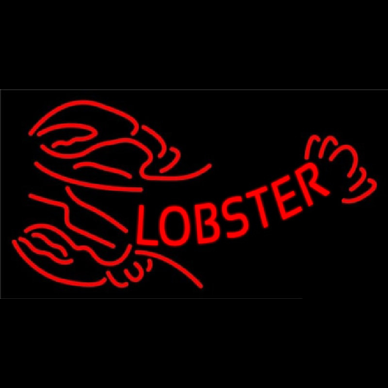 Red Lobster Logo Neon Sign