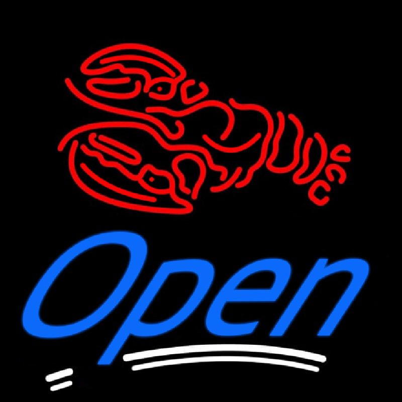 Red Lobster Open Neon Sign