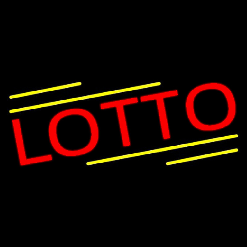 Red Lotto Neon Sign