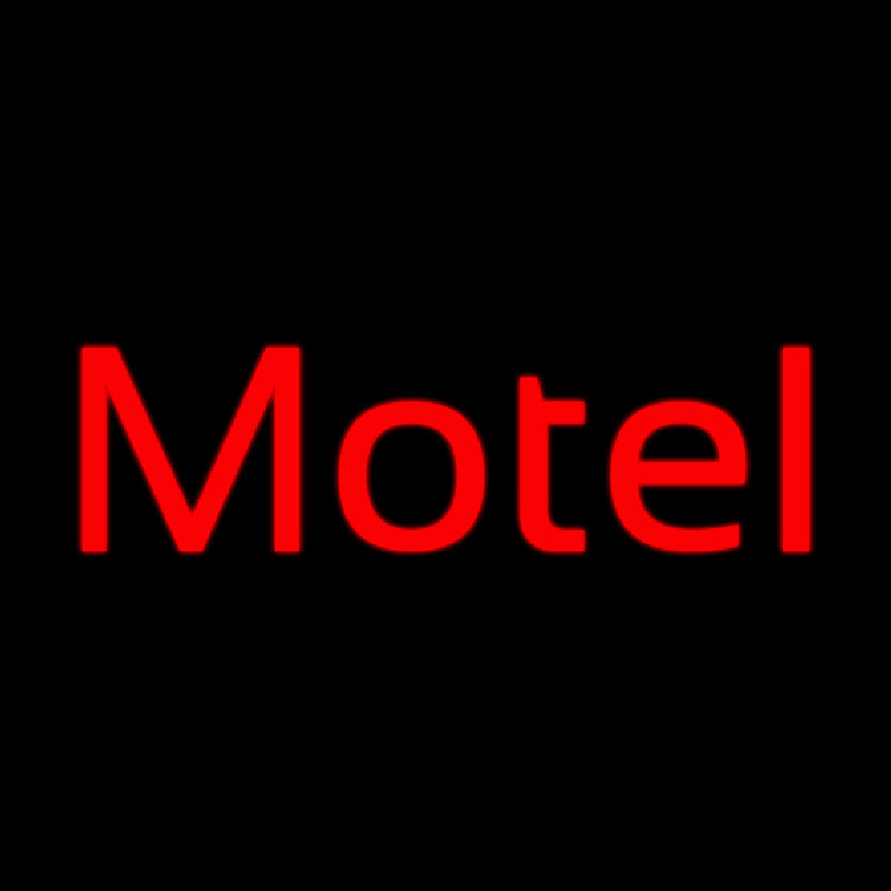 Red Motel Neon Sign