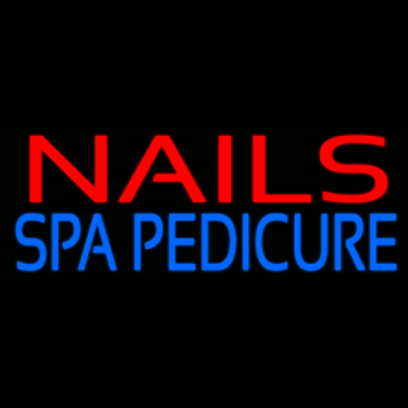 Red Nails Spa Pedicure Neon Sign