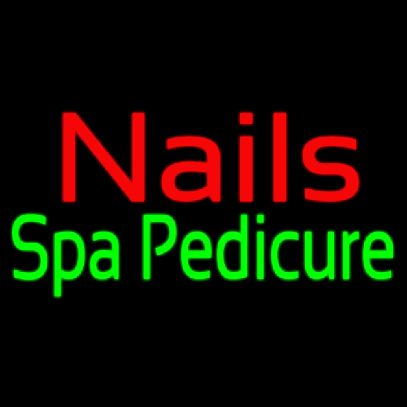 Red Nails Spa Pedicure Neon Sign