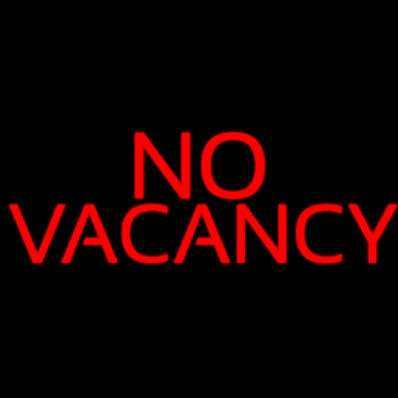 Red No Vacancy Neon Sign