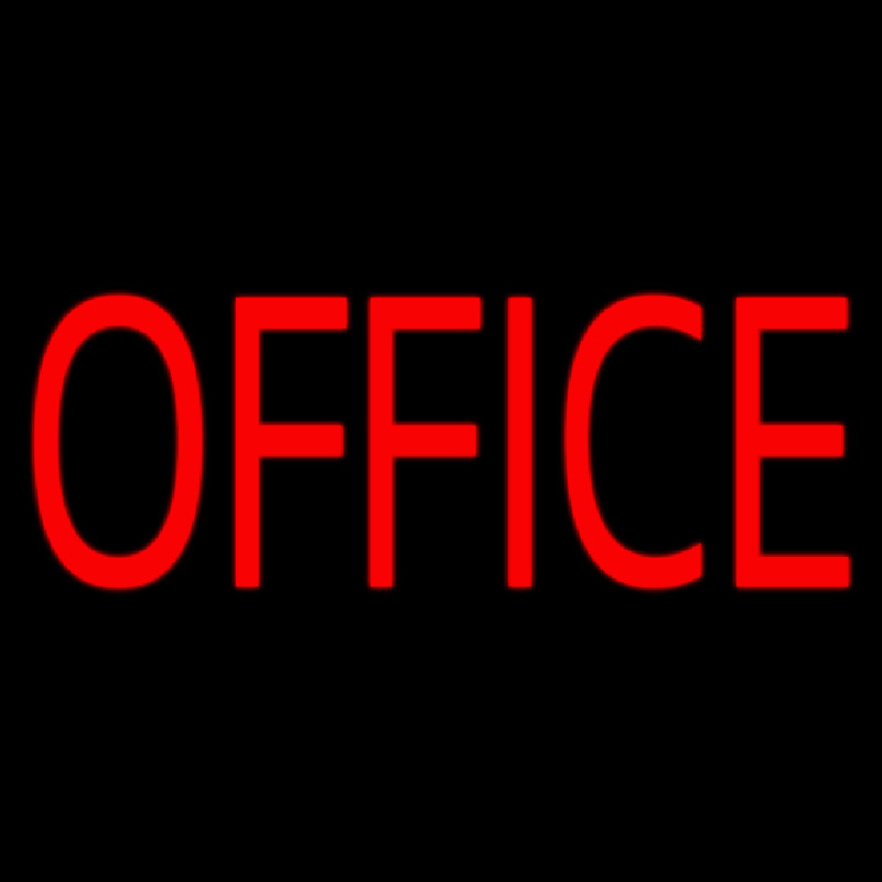 Red Office Neon Sign