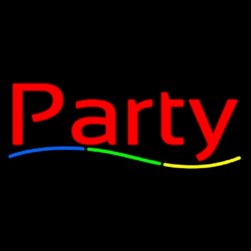 Red Party Neon Sign