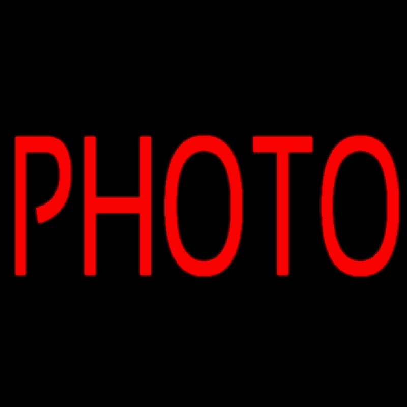 Red Photo Neon Sign