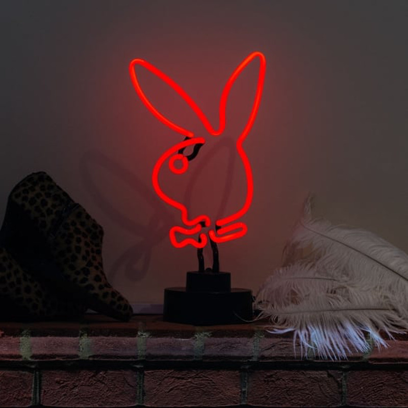 Red Rabbit Desktop Neon Sign