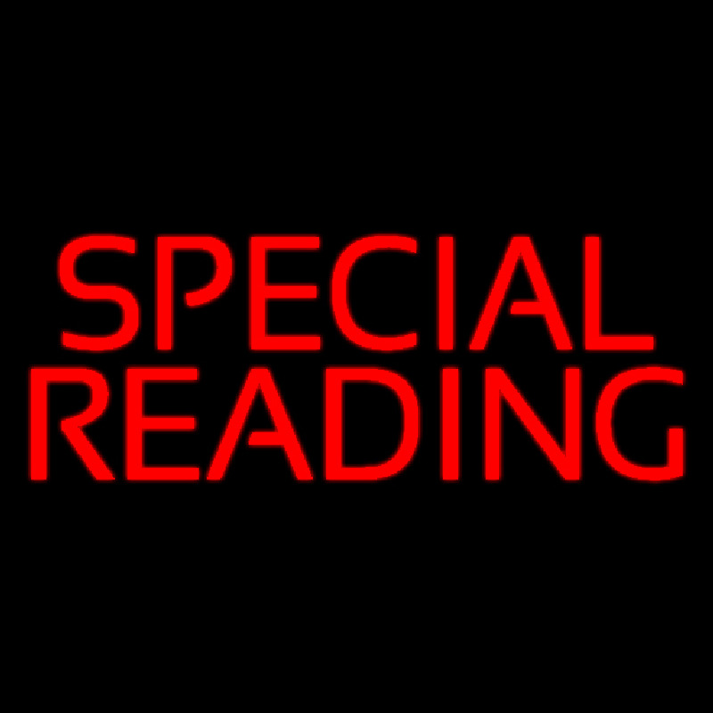 Red Special Reading Neon Sign