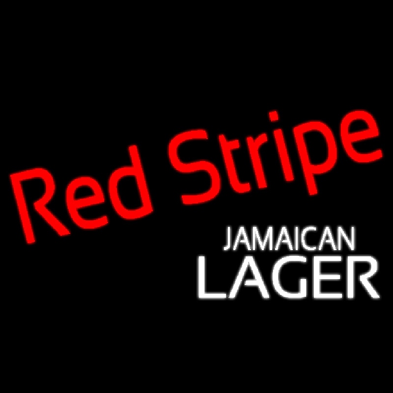 Red Stripe Jamaican Lager Logo Beer Sign Neon Sign
