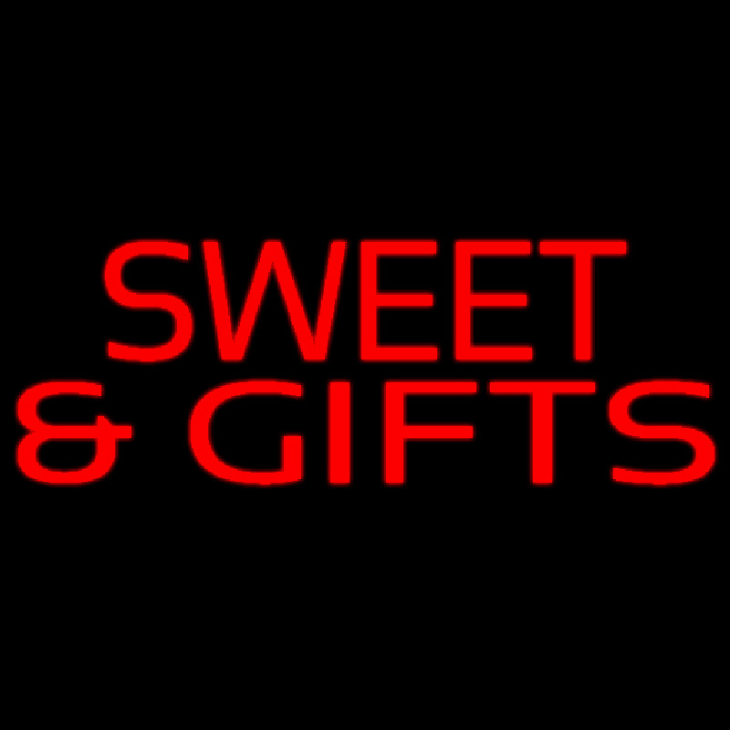 Red Sweets And Gifts Neon Sign