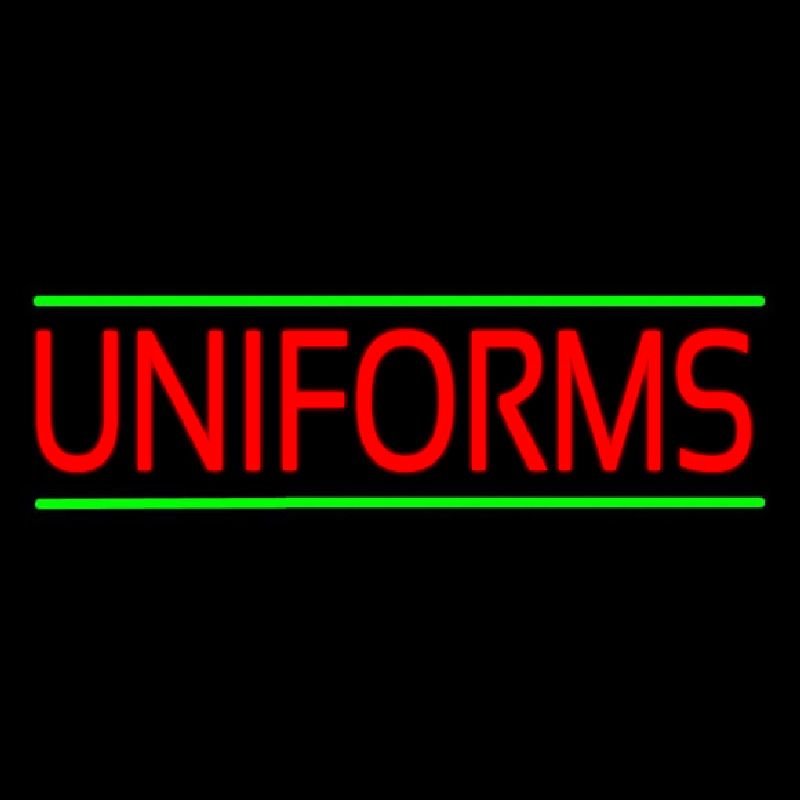 Red Uniforms Green Lines Neon Sign