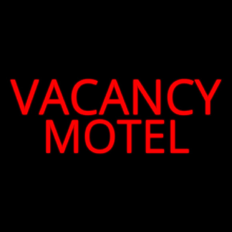 Red Vacancy Motel Neon Sign