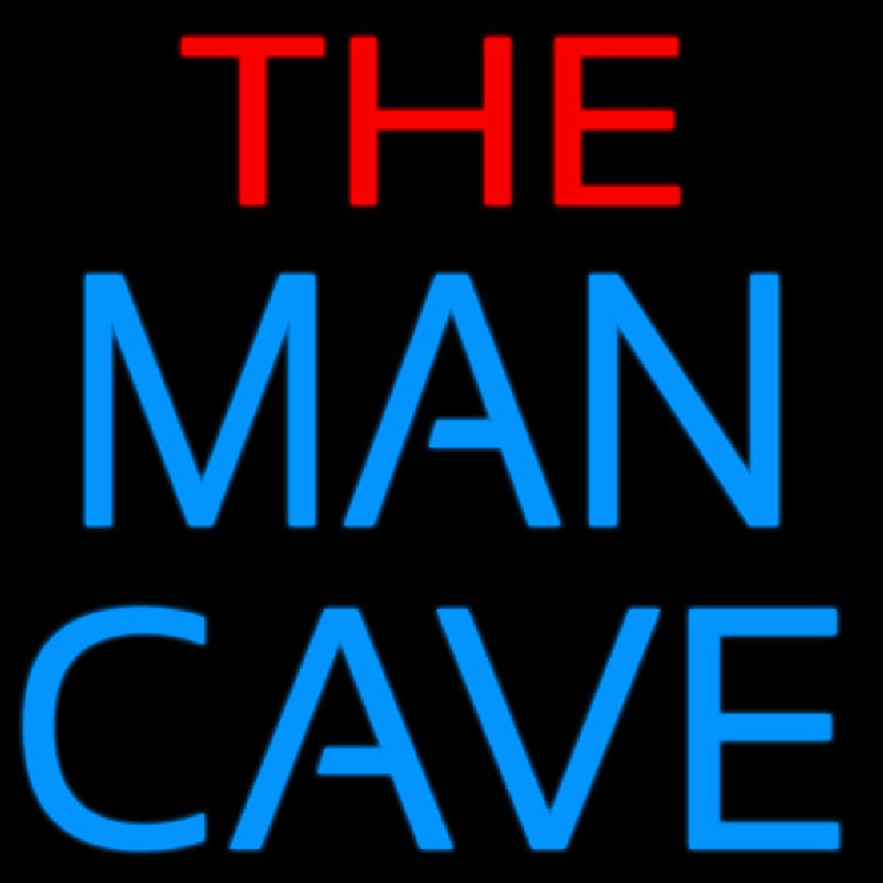 Red and Blue The Man Cave Neon Sign
