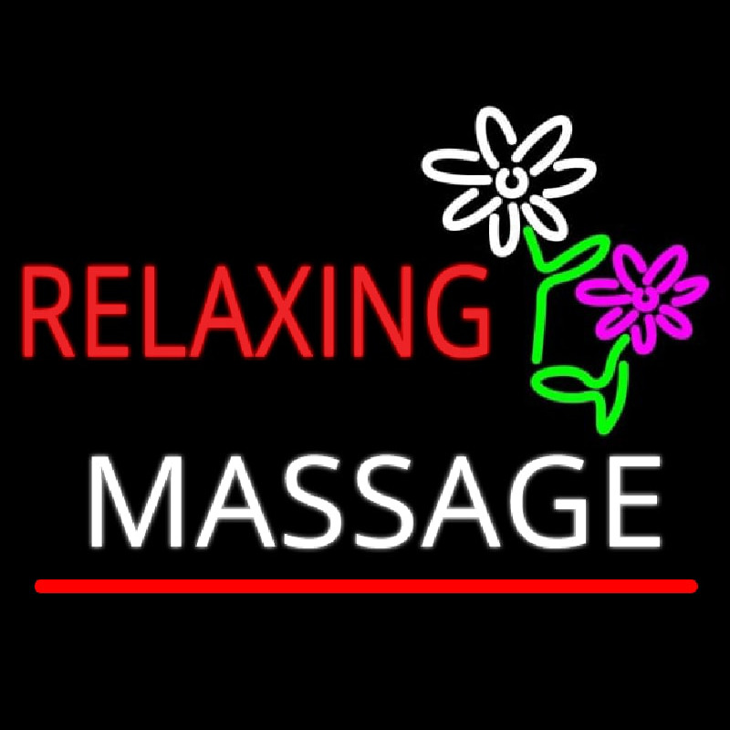 Rela ing Massage Neon Sign