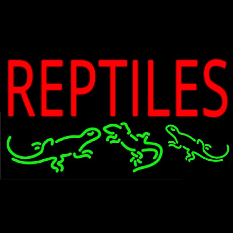 Reptiles 1 Neon Sign