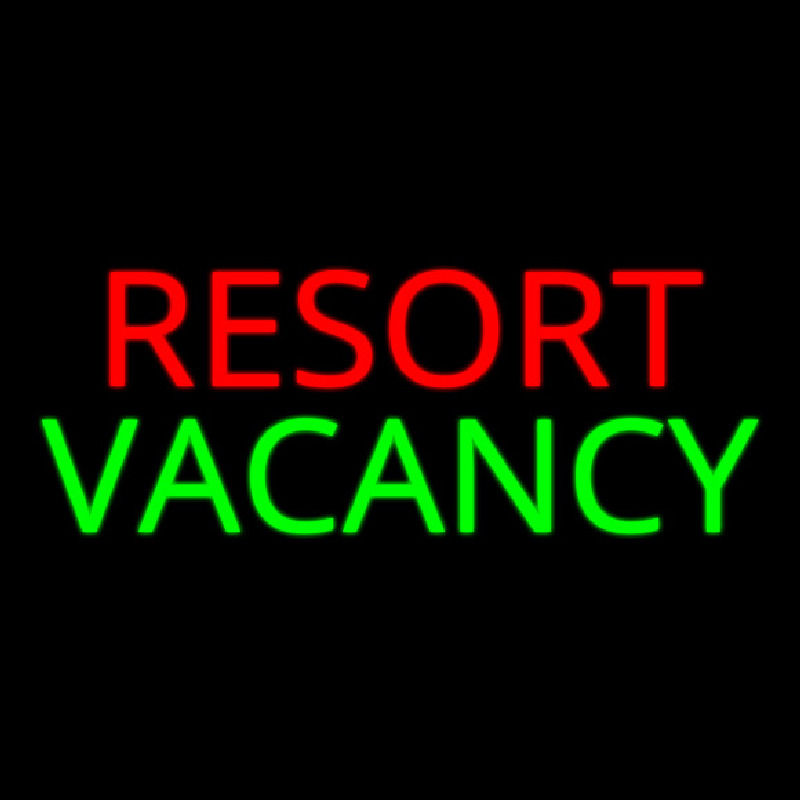 Resort Vacancy 2 Neon Sign