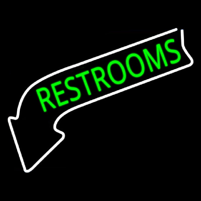 Restrooms Neon Sign