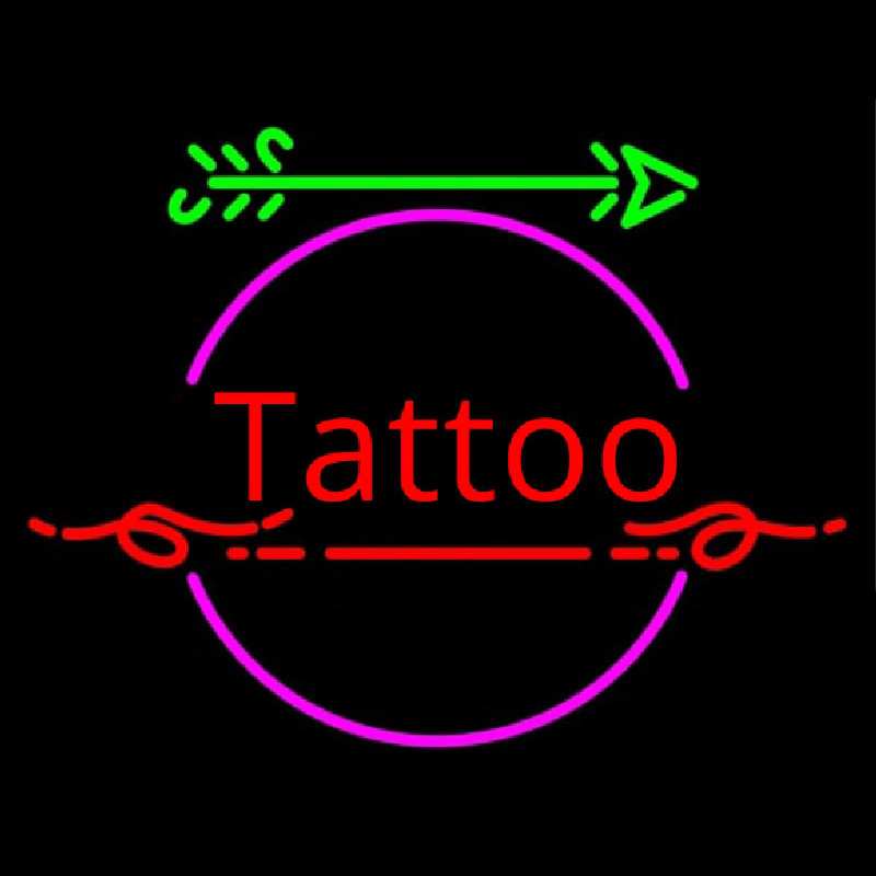 Retro Tattoo Arrow Neon Sign