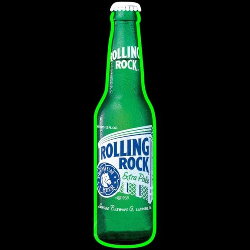 Rolling Rock Bottle Beer Sign Neon Sign