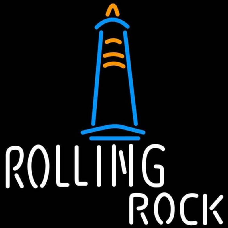 Rolling Rock Lighthouse Beer Sign Neon Sign