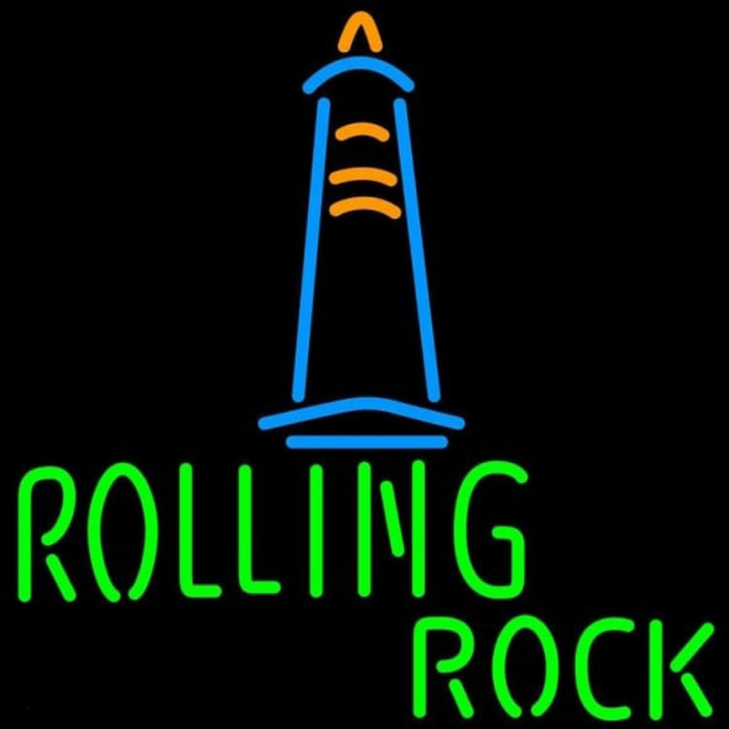Rolling Rock Lighthouse Lounge Beer Sign Neon Sign