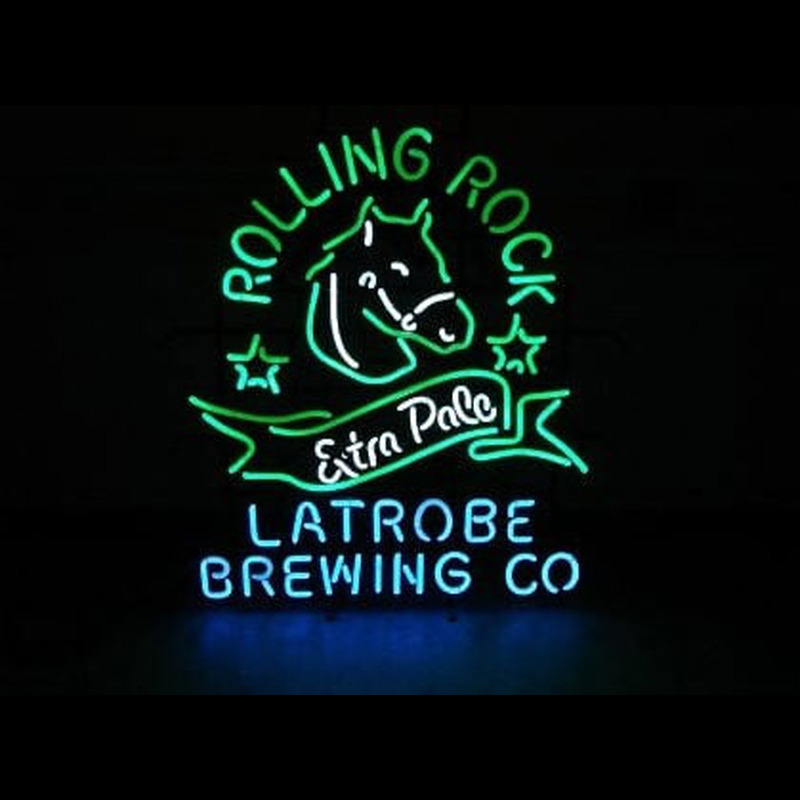 Rolling Rock Pride Of PA Bar Lamp Glass Beer Neon Light Sign 20"x16" 