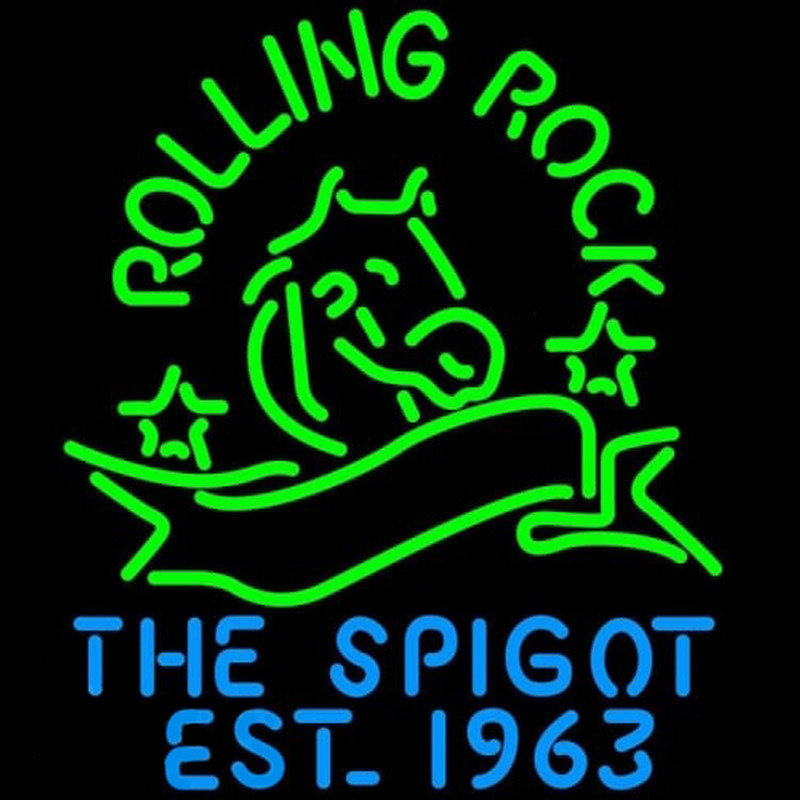 Rolling Rock The Spigot Beer Neon Sign