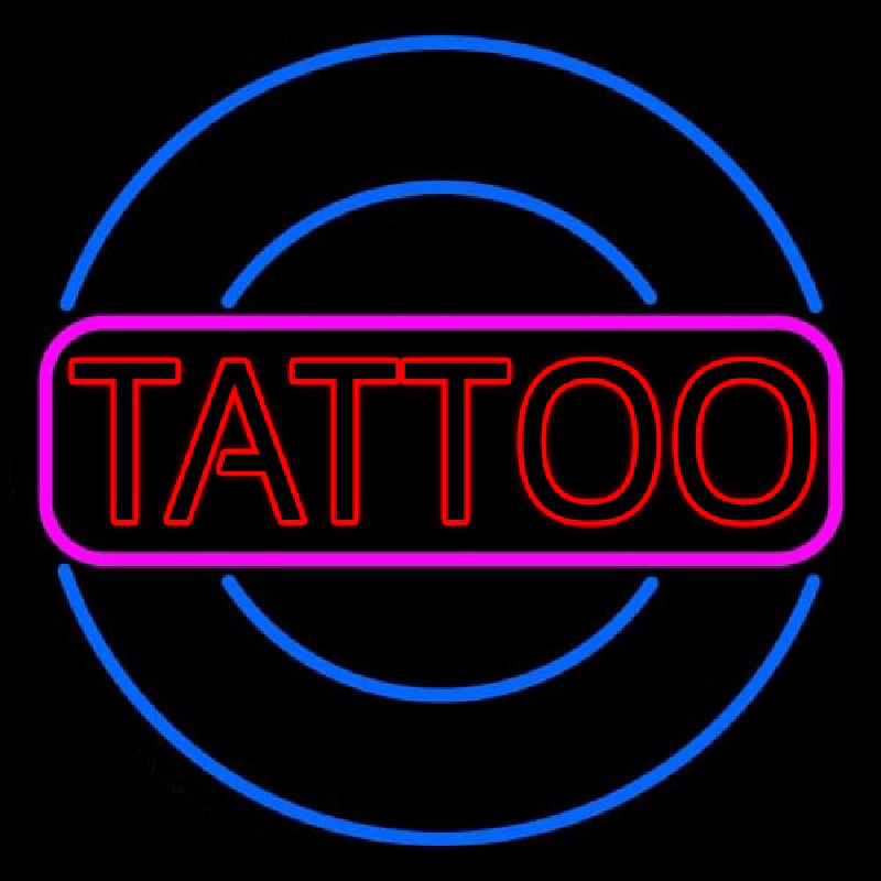 Round Tattoo Neon Sign