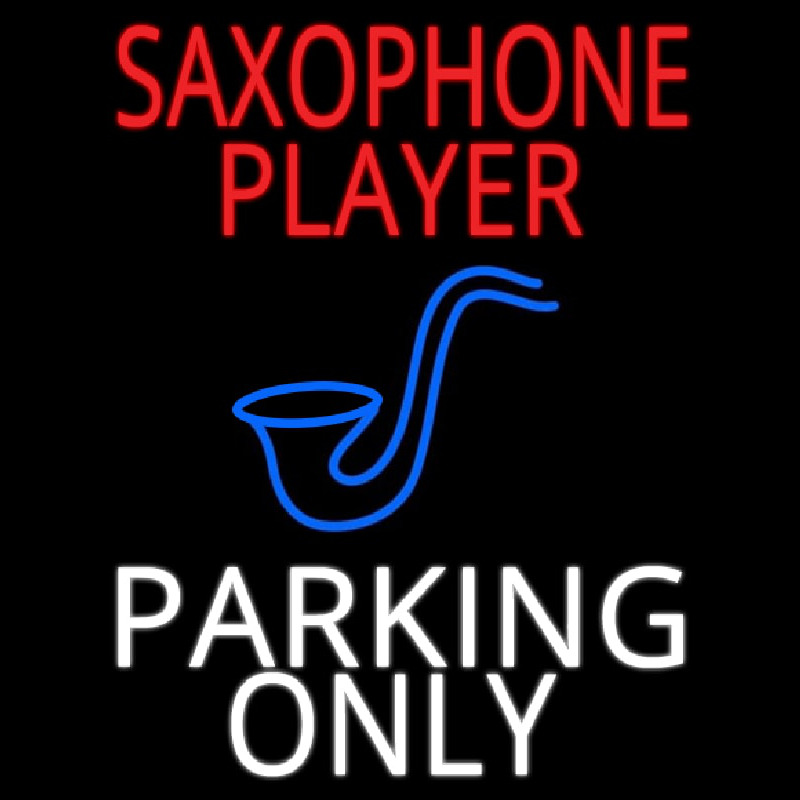 Sa ophone Player Parking Only 2 Neon Sign