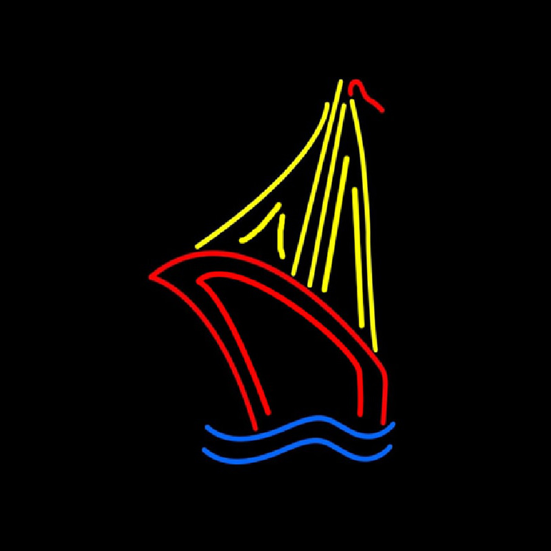 Sailboat Real Neon Sign