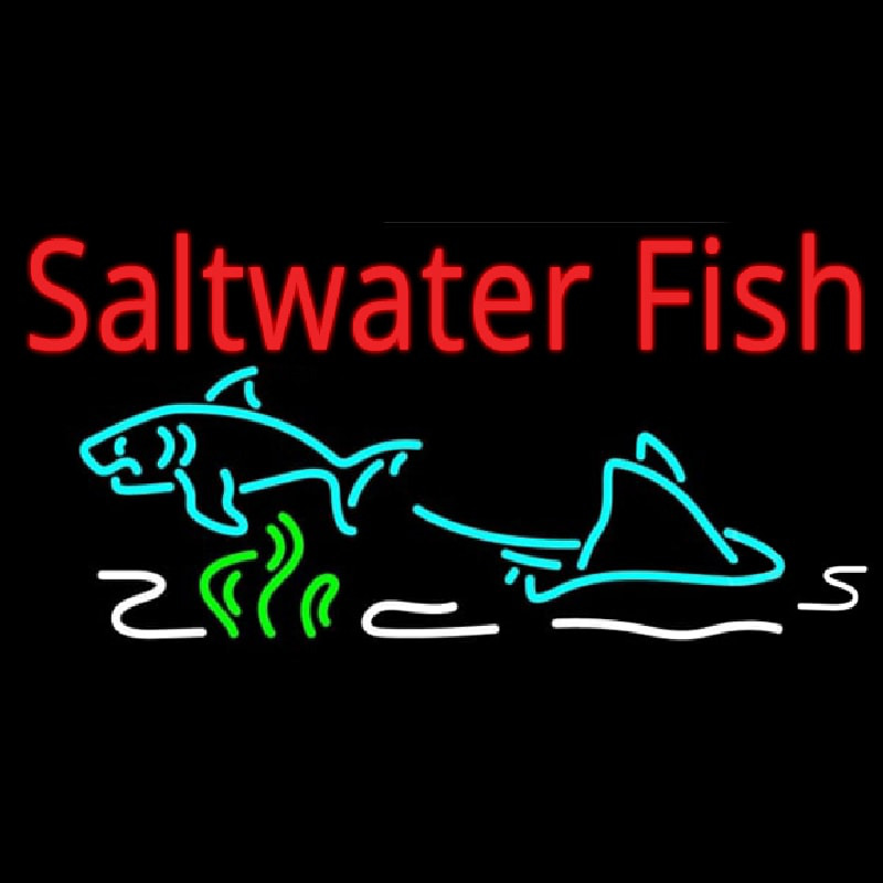 Saltwater Fish Neon Sign