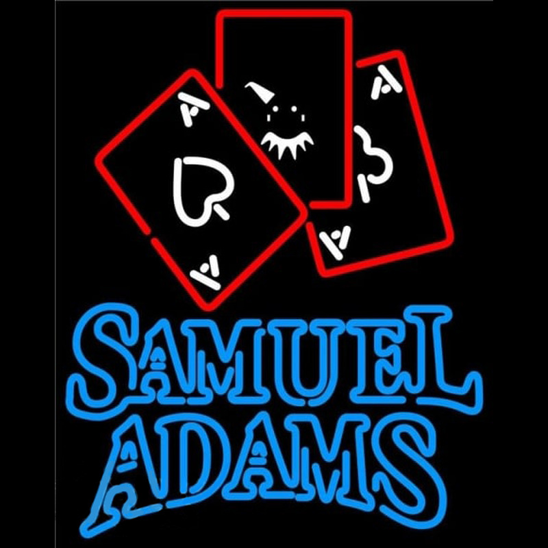 Samuel Adams Ace And Poker Beer Sign Neon Sign