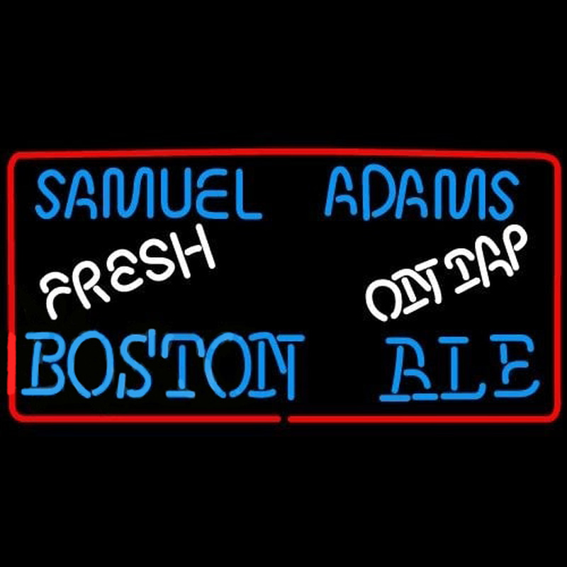 Samuel Adams Fresh Boston Ale On Tap Beer Sign Neon Sign