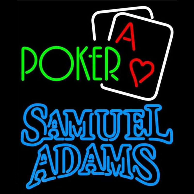 Samuel Adams Green Poker Beer Sign Neon Sign