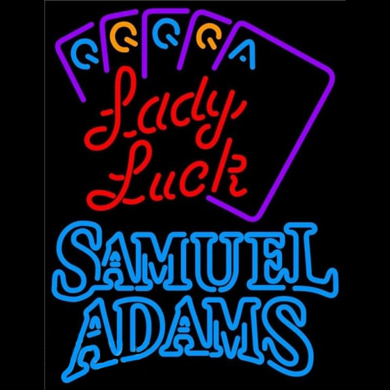 Samuel Adams Lady Luck Series Beer Sign Neon Sign